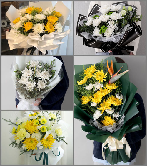 湖北恩施州恩施市白果乡油竹坪村白事花束代送